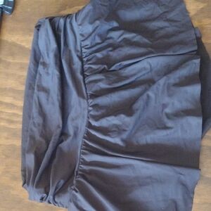 Chaps Brown Mini Skirt with Elastic Waist